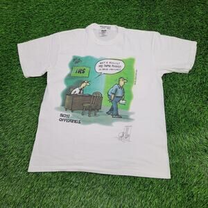 Vintage 1996 Funny Accountant Humor Shirt Large 21x27 Comic-Strips